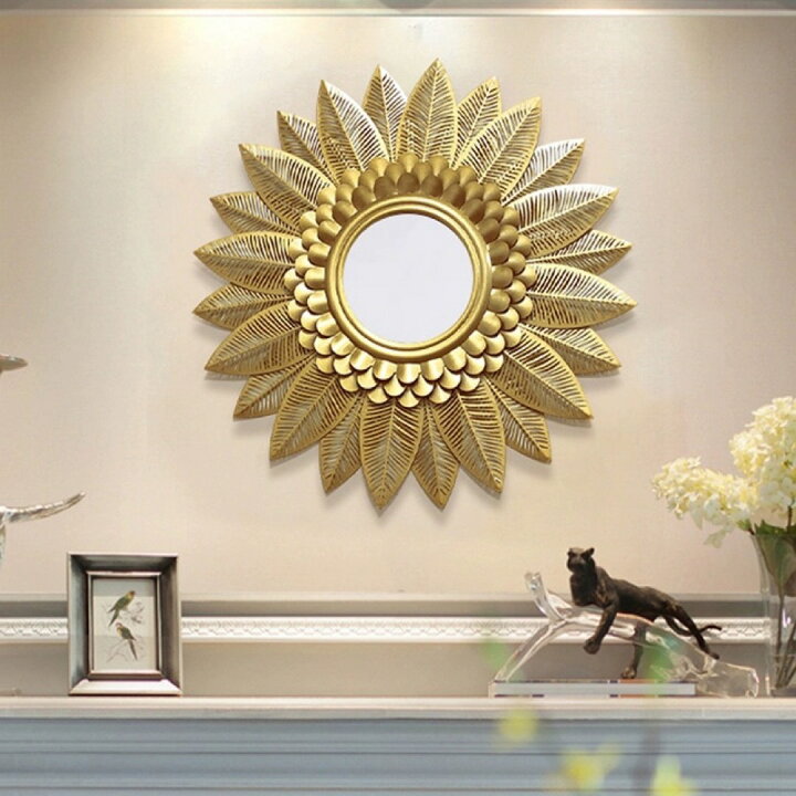 楽天市場】A038095高級感豪華鏡 アンティーク調 壁掛け鏡 壁掛け  