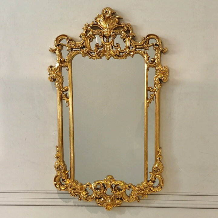 楽天市場】A038097高級感豪華鏡 アンティーク調 壁掛け鏡 壁掛け  