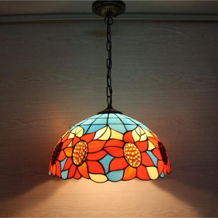 ケーリーフショップ】ステンドグラス．ペンダントライト豪華天井照明  