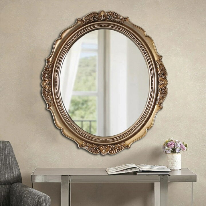 楽天市場】A038899高級感 豪華鏡 アンティーク調 壁掛け鏡 壁掛け  
