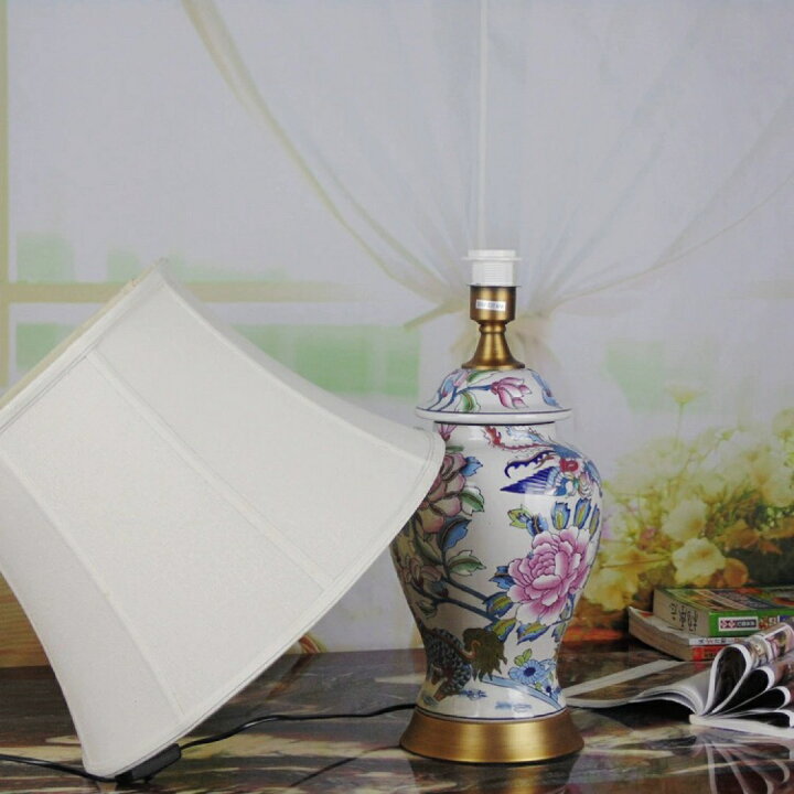 楽天市場】A039250花柄 照明スタンドライト テーブルランプ デスク  