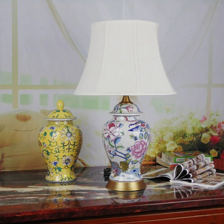 楽天市場】A039250花柄 照明スタンドライト テーブルランプ デスク  