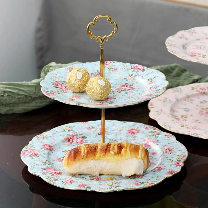 楽天市場】A039273ケーキスタンド プレート2段セット アフタヌーン  