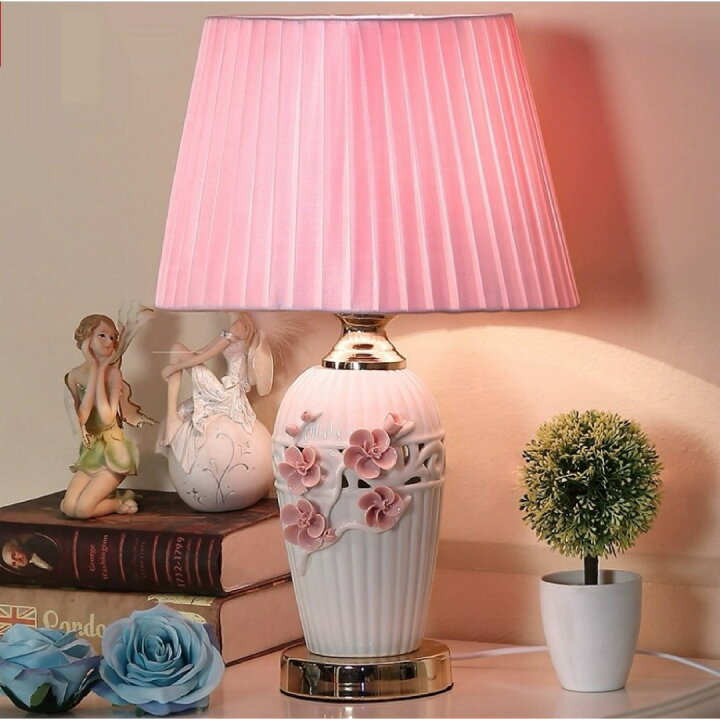 楽天市場】A039316花柄 照明スタンドライト テーブルランプ デスク  