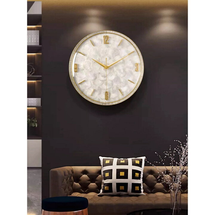 楽天市場】A039470高級壁掛け時計 かけ時計 北欧インテリア ガラス  