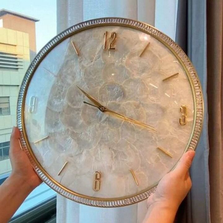 楽天市場】A039470高級壁掛け時計 かけ時計 北欧インテリア ガラス  