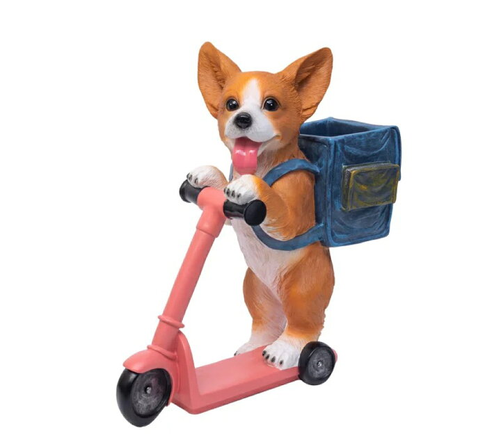 楽天市場】A011890新品 収納 置物 植木鉢 盆栽工芸品 コーギー犬雑貨  