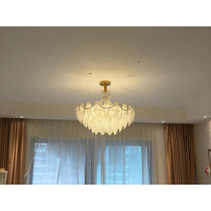 楽天市場】A034060パール 水晶シャンデリア LED ペンダントライト  