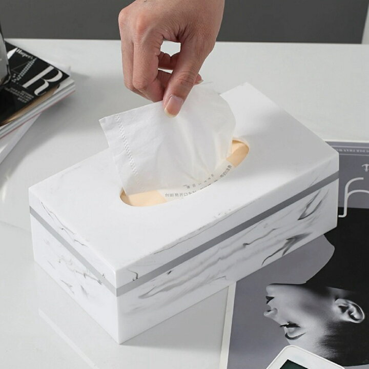 楽天市場】A034111大理石調 高級感ティッシュケース ．ティッシュ  