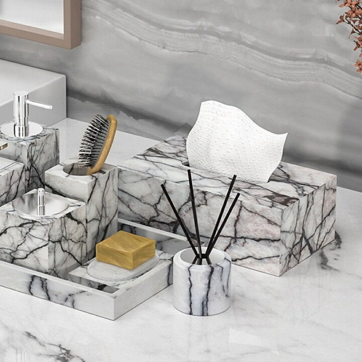 楽天市場】A034160大理石 高級感ティッシュケース ．ティッシュ  