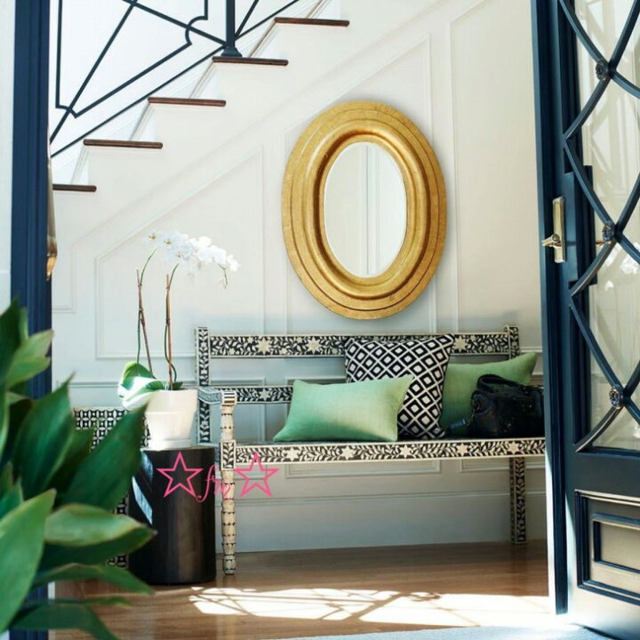 楽天市場】A008578高級豪華鏡 アンティーク調 ．大型壁掛け鏡 壁掛け  