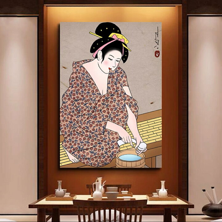 楽天市場】A036437和風 掛絵アートパネル アートフレーム 絵画 絵 壁画  