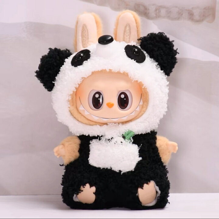 楽天市場】A034605新品2点セット パンダ仮装labubuラブブぬいぐるみ服 