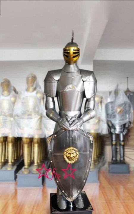 楽天市場 中世ヨーロッパ 騎士道 人気インテリア中世風甲冑鎧100 ハンドメイド等身 中世騎士 西洋甲冑人形映画写真撮影置物 高さ193cm 重さ25kg リタハウス 楽天市場店
