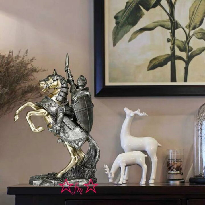 楽天市場】A044703中世騎士 装飾品 騎士像ナイト インテリア置物 中世 