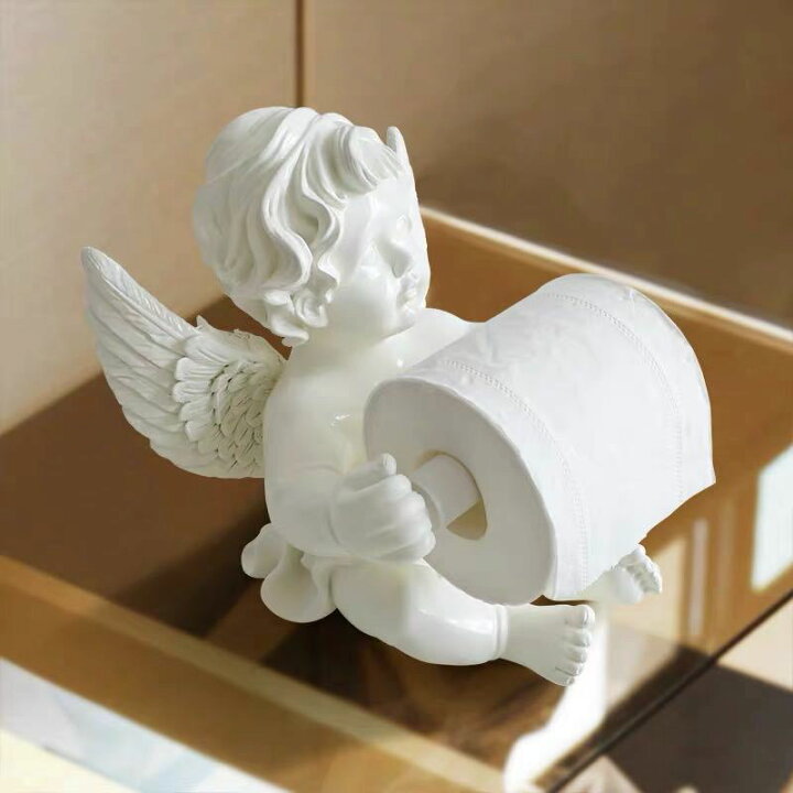 楽天市場】A027231トイレットペーパーホルダー 飾り置き 天使 