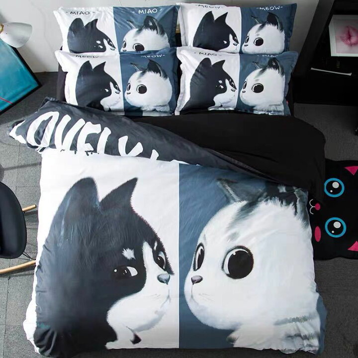 楽天市場】A011061ワイドダブル ベッド用品4点セット 寝具 ボックス  