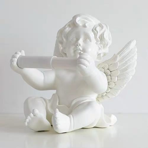 楽天市場】トイレットペーパーホルダー 飾り置き 天使 : リタハウス