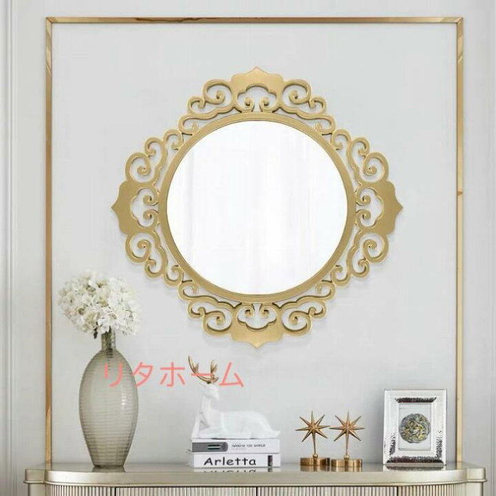 楽天市場】A022134壁掛け鏡 壁掛け．壁掛けミラー ウォールミラー 80cm  