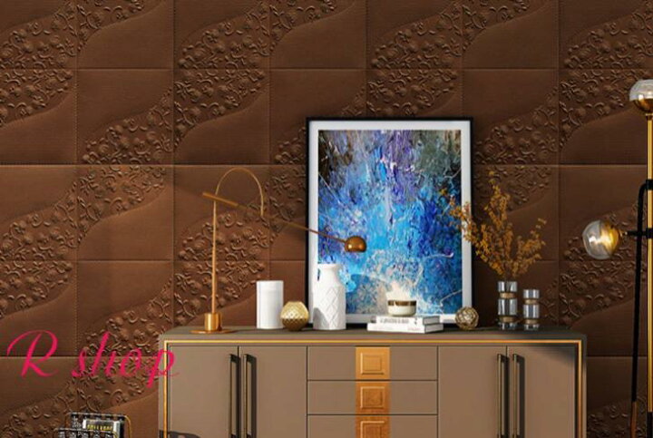 楽天市場】A00415050枚 70cm×70cm 背景壁 ．3D立体レンガ模様壁紙 防水 