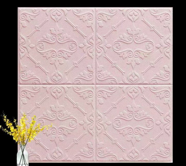 楽天市場】A02907950枚 70cm×70cm 背景壁 3D立体レンガ模様壁紙 防水 