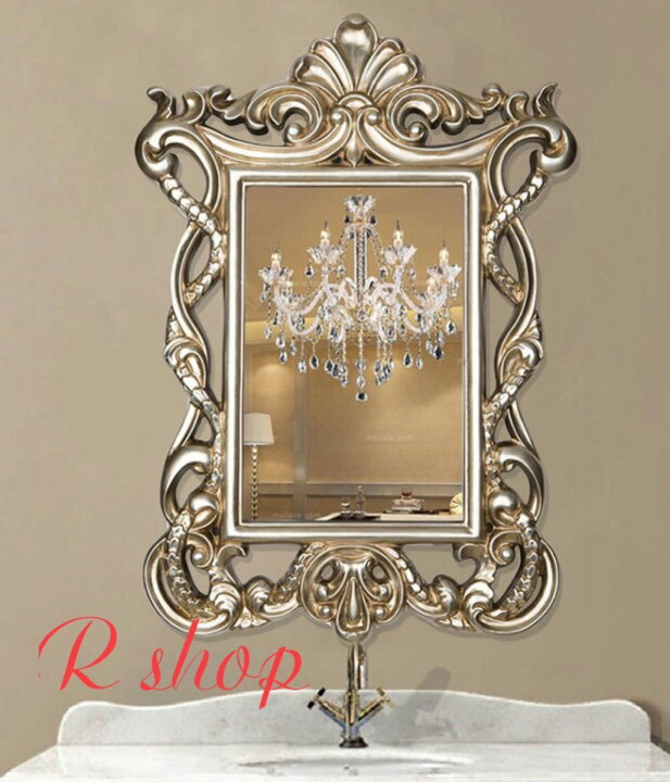大型ミラー吊鏡 ．壁掛け鏡 壁掛けミラー 豪華ウォールミラ 高級豪華鏡  