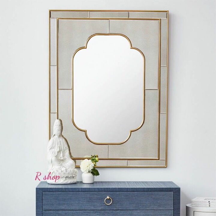 楽天市場】A013224大型ミラー吊鏡 壁掛け鏡 壁掛けミラー 豪華ウォール  