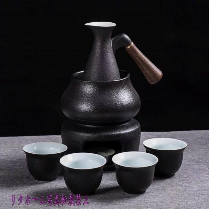 楽天市場】A022423酒器8点セット 陶器 酒燗器付き 徳利 熱燗 冷酒 高級  