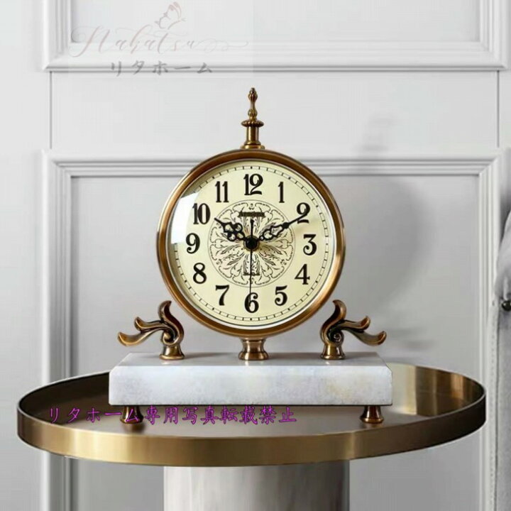 楽天市場】A044911アメリカ式 復古置時計．高級置物 静音置時計  