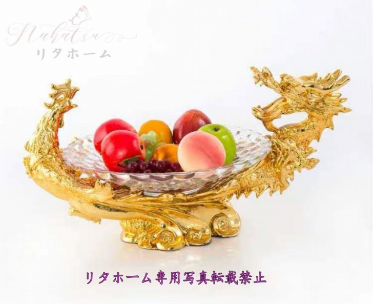 高級果物皿 ガラスコンポート 豪華皿 お菓子皿、ヨーロッパ調フルーツプレート