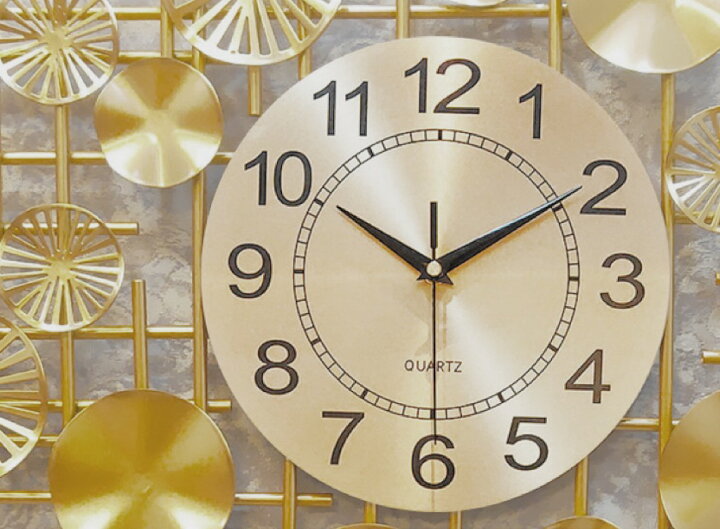 楽天市場】A05359020220712-23 壁掛け時計 壁飾り 高級掛け時計 鉄工芸  