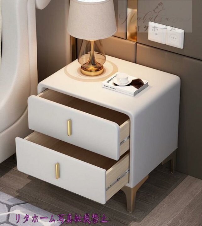 楽天市場】A014324北欧風ベッドサイドテーブル ナイトテーブル 収納  