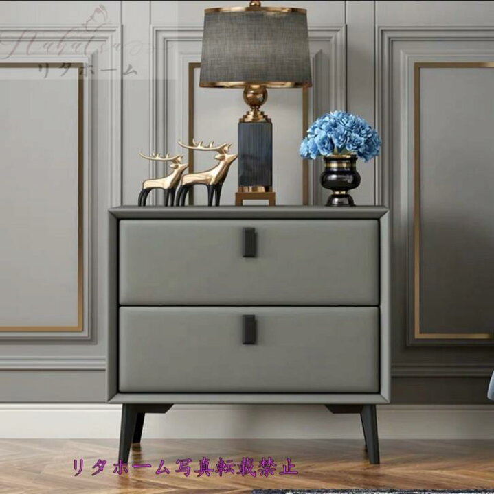 楽天市場】A026316北欧風ベッドサイドテーブル ナイトテーブル 収納  