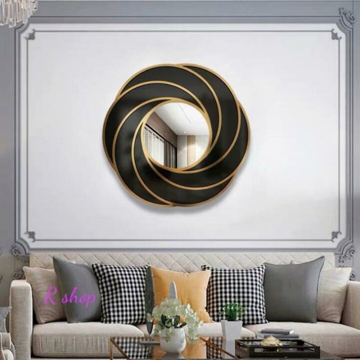 楽天市場】A036306大型ミラー吊鏡 壁掛け鏡 壁掛けミラー 豪華ウォール  