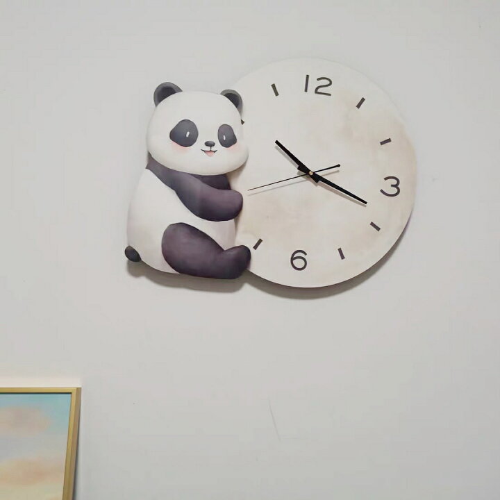 楽天市場】A037577掛け時計 部屋飾り 壁掛け時計 可愛い パンダ ぱんだ  