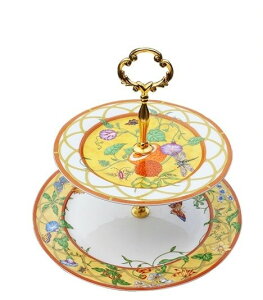 A021894ケーキ スタンド プレート 2段セット アフタヌーンティー フルーツ トレー 皿