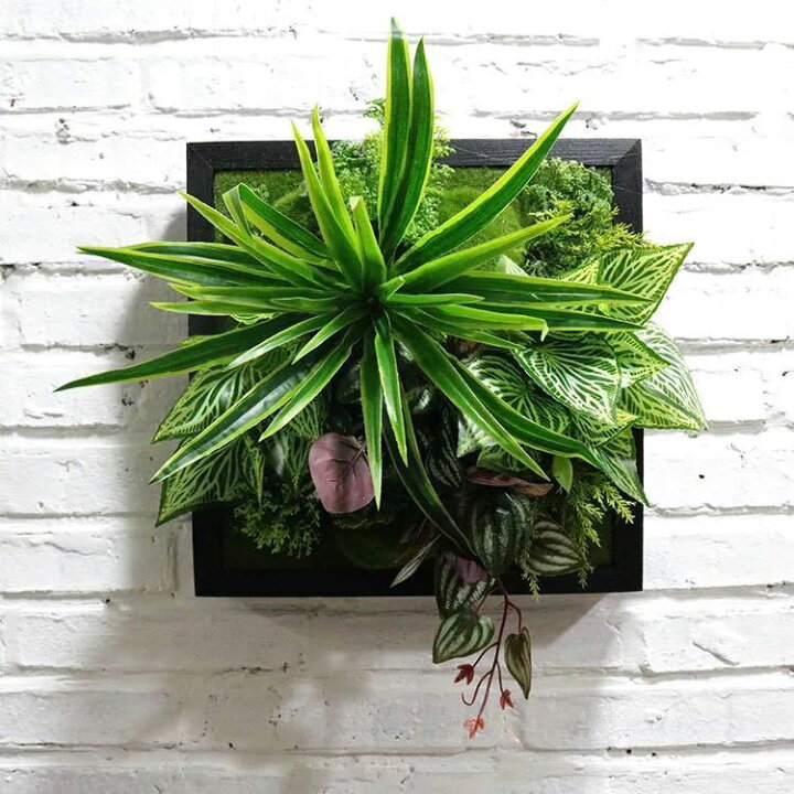 楽天市場】A008324壁飾り 人工観葉植物 壁掛けインテリア ディスプレイ  