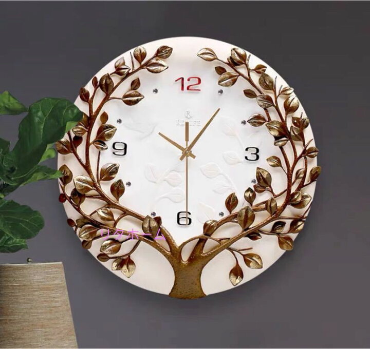 楽天市場】A027750クロック クジャク壁掛け時計 かけ時計 : リタハウス  