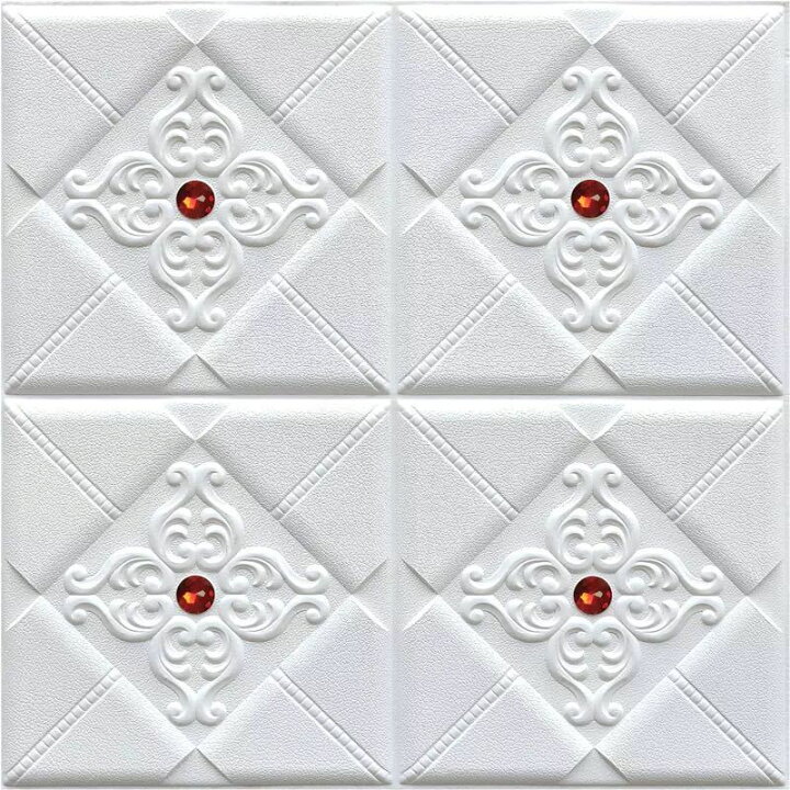 楽天市場】A02330950枚 60cm×60cm 背景壁 ．3D立体レンガ模様