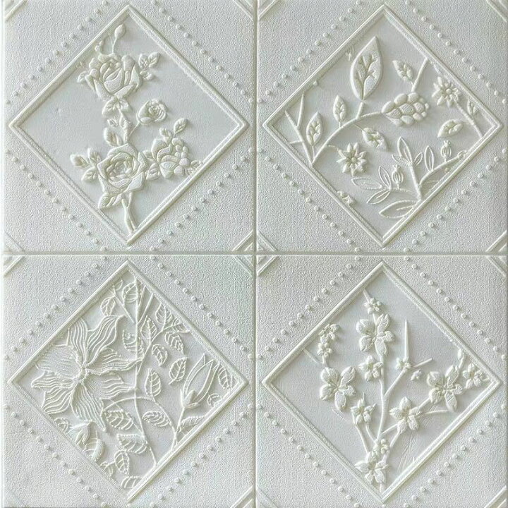 楽天市場】A04599450枚 70cm×70cm 背景壁 3D立体レンガ模様壁紙 防水 