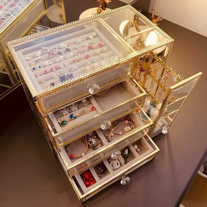 楽天市場】A057159アクセサリー入れ ジュエリー箱 大量 清潔に ピアス  