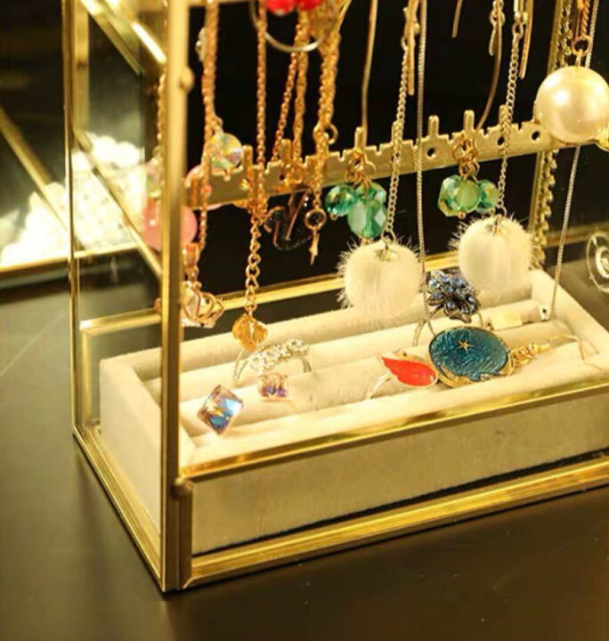 楽天市場】A057159アクセサリー入れ ジュエリー箱 大量 清潔に ピアス  