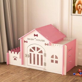 A058531犬小屋 別荘 ペット ハウス ワンゲージ ウッドハウス ドッグハウス 動物小屋 いぬごや ペット 部屋 木製 室内 屋内 小型 名入れ可 小