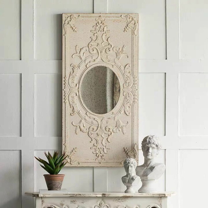楽天市場】A035757高級豪華鏡 アンティーク調 壁掛け鏡 壁掛け  