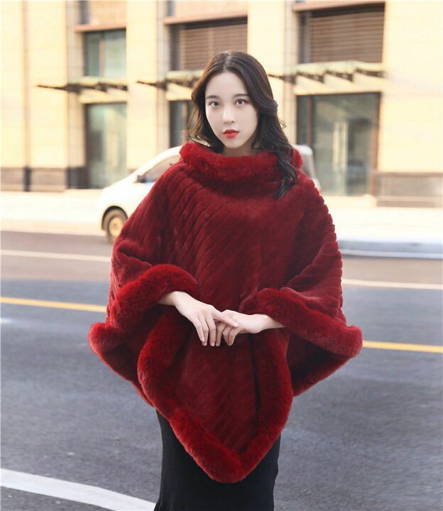 楽天市場】A056737豪華肩掛け 大判ショール ファーストール ．毛皮風  