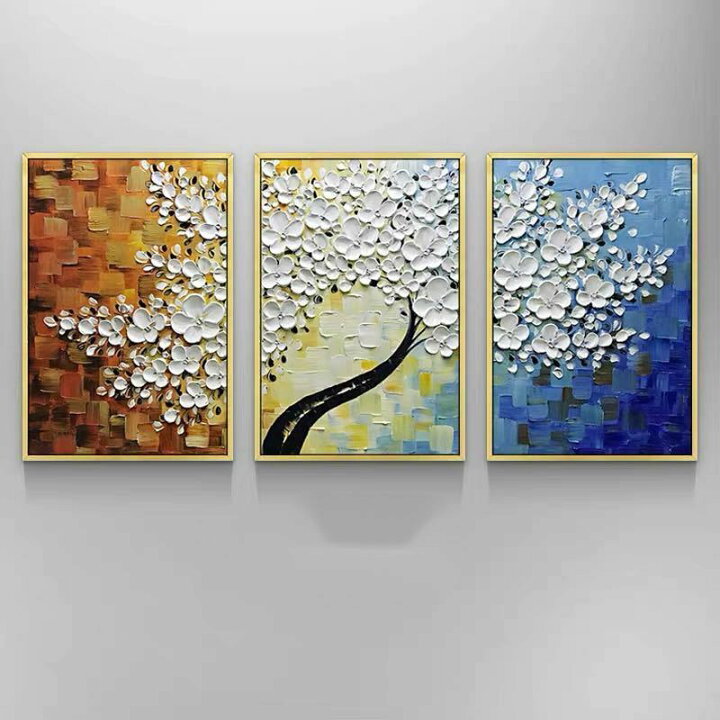 楽天市場】A020047手作り油画 美術アートパネル 絵画インテリア 壁飾り 