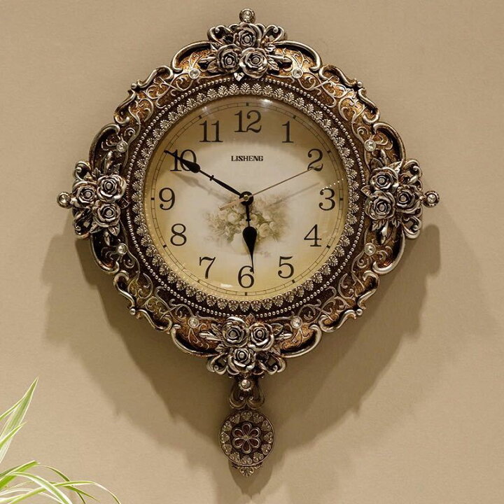 北歐風 貴族風 クロック。壁掛け時計 喋れ かけ時計 ヨーロッパ風 