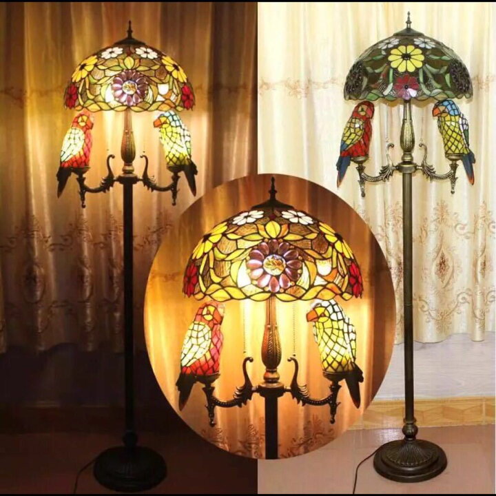 楽天市場】A026627ステンドグラスフロアライト 間接照明 フロア  