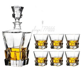 デカンタとグラスセット ガラス食器 ウイスキーグラス ロックグラス 7点セット