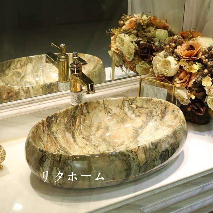 洗面台 洗面ボウルセット 洗面ボール 陶器 手水鉢 手洗器 手洗い鉢 洗面器 高級感 洗面ボウルセット 洗面ボール 陶器 手水鉢 手洗器 手洗い鉢 洗面器